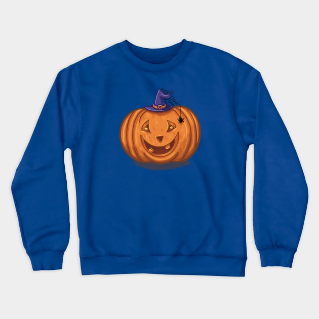 Pumpkin happy face Crewneck Sweatshirt by Xatutik-Art